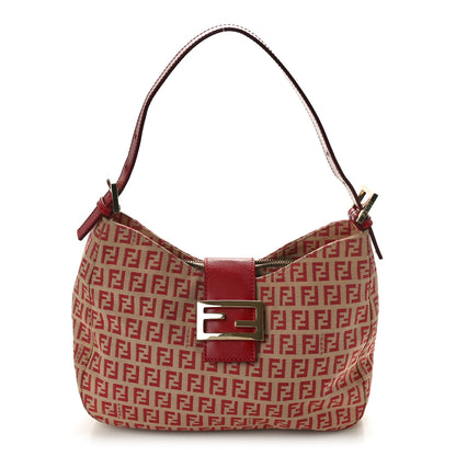 Fendi Zucchino Hobo Red 1 of 9
