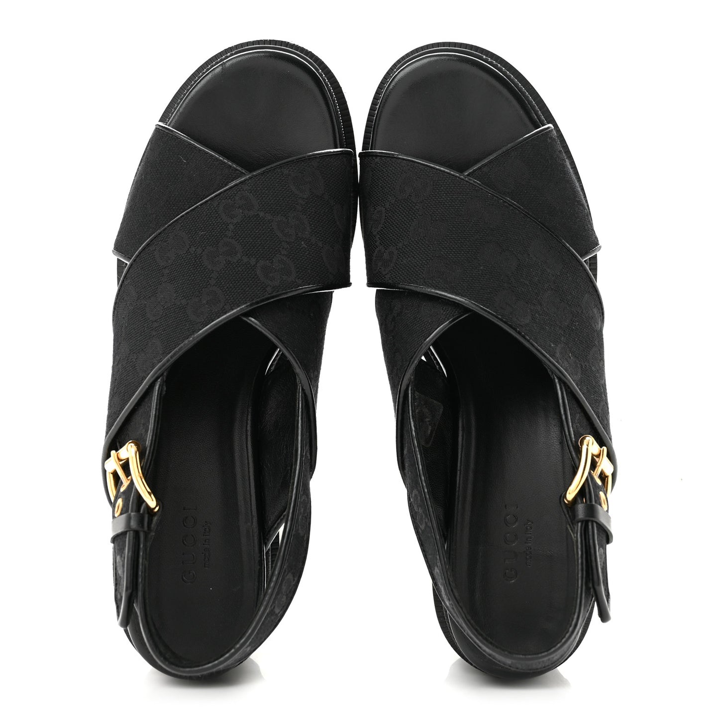 Monogram Granada Kid Trip 40/72mm Lug Sole Sandals 38.5 Black