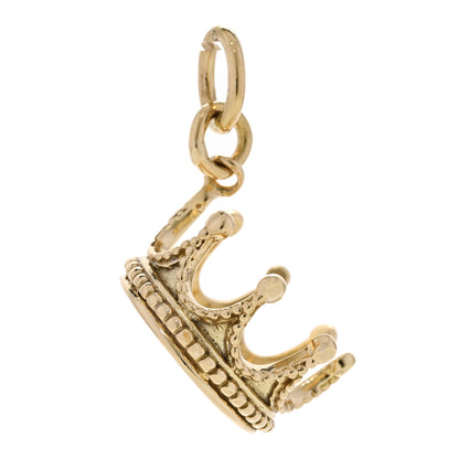 Tiffany 18K Yellow Gold Crown Charm 1 of 3