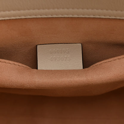 Gucci Wonka Grain Calfskin Small Diana Tote Bag Mystic White Cuir 7 of 11