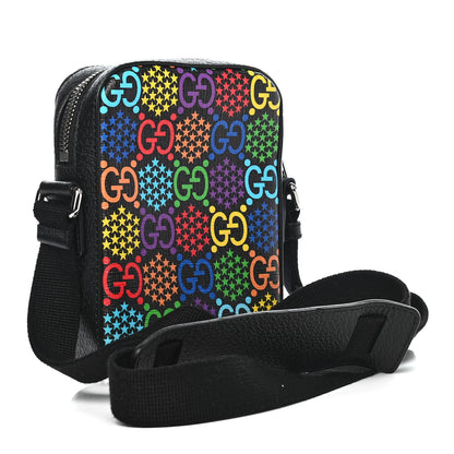 Gucci GG Supreme Monogram Psychedelic Messenger Bag Black 3 of 9