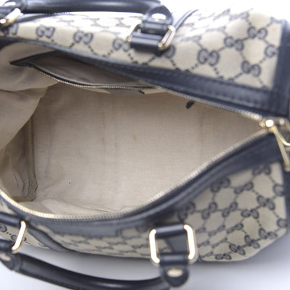 Gucci Monogram Medium Boston Navy 5 of 15