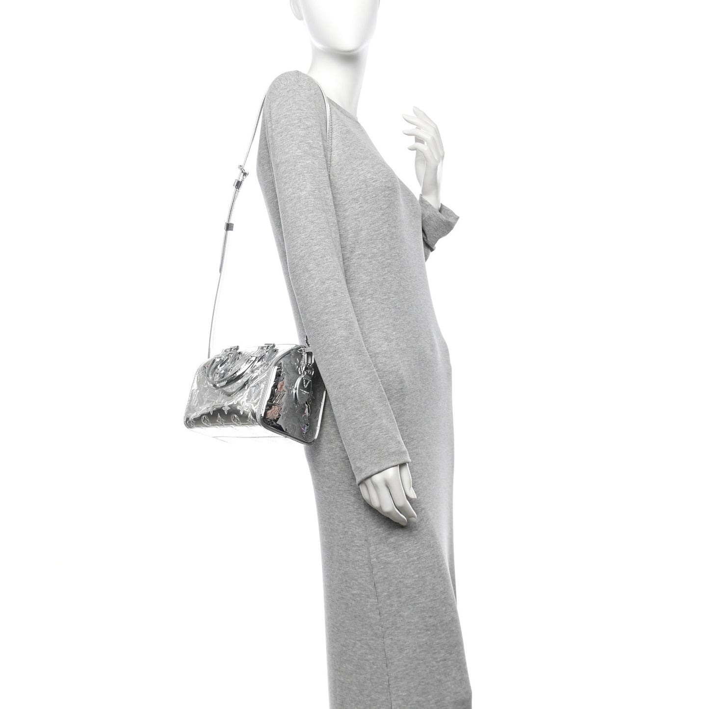 Monogram Miroir Speedy Bandouliere 20 Silver