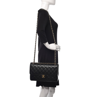 Chanel Caviar Quilted Jumbo Double Flap Black 2 of 10