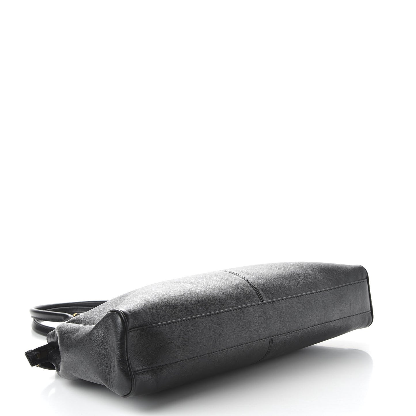 Calfskin Medium Re(Belle) Top Handle Bag Black