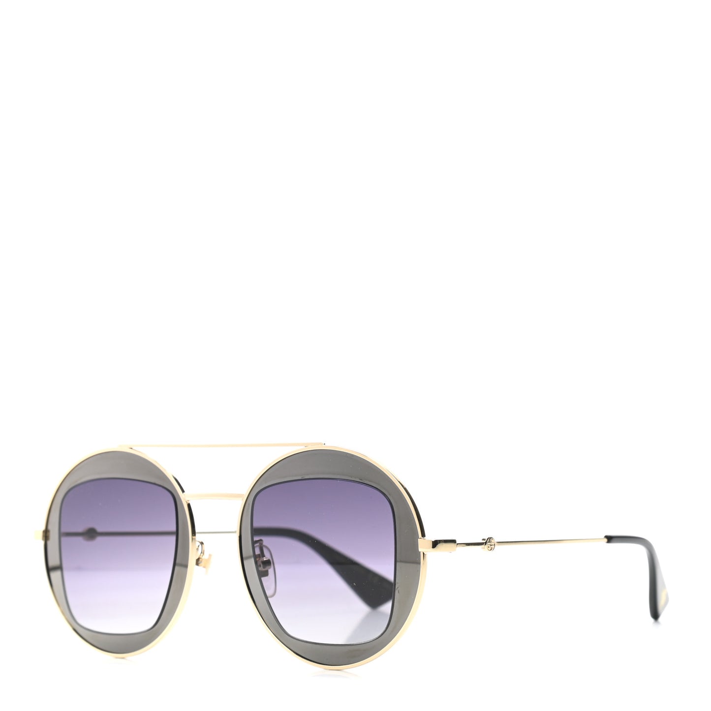 Round Frame Sylvie Web Sunglasses GG0105S Grey