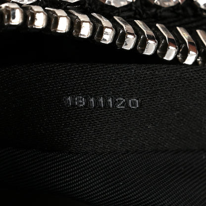 Alexander Wang Mesh Crystal Rhinestone Mini Heiress Pouch Black Silver 8 of 11