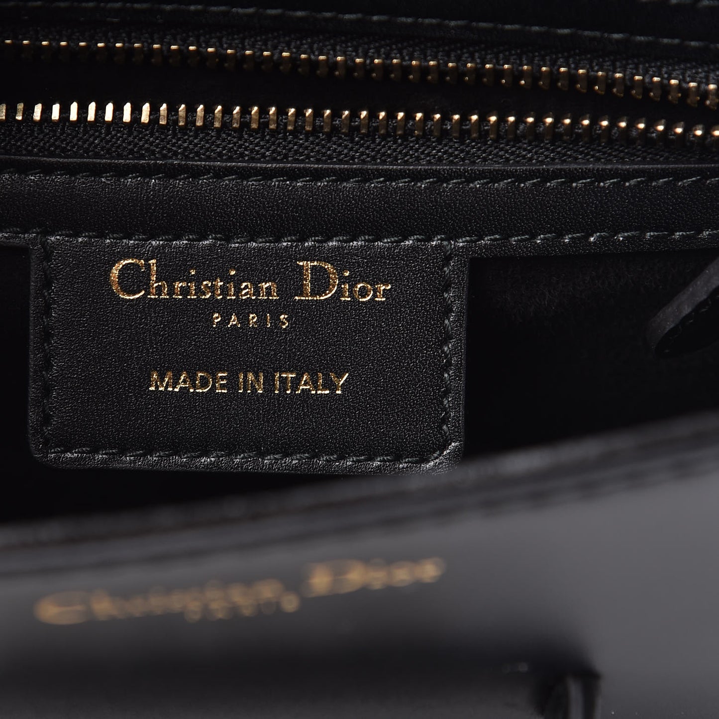Calfskin D Fence Saddle Bag Black