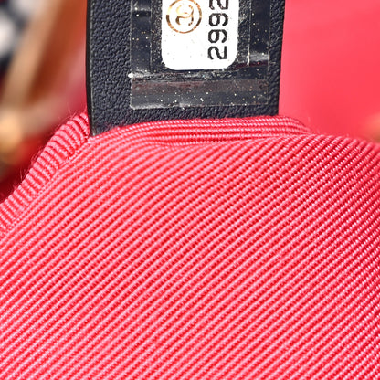 Chanel Tweed Quilted Medium Chanel 19 Flap Navy Blue White Red 7 of 10