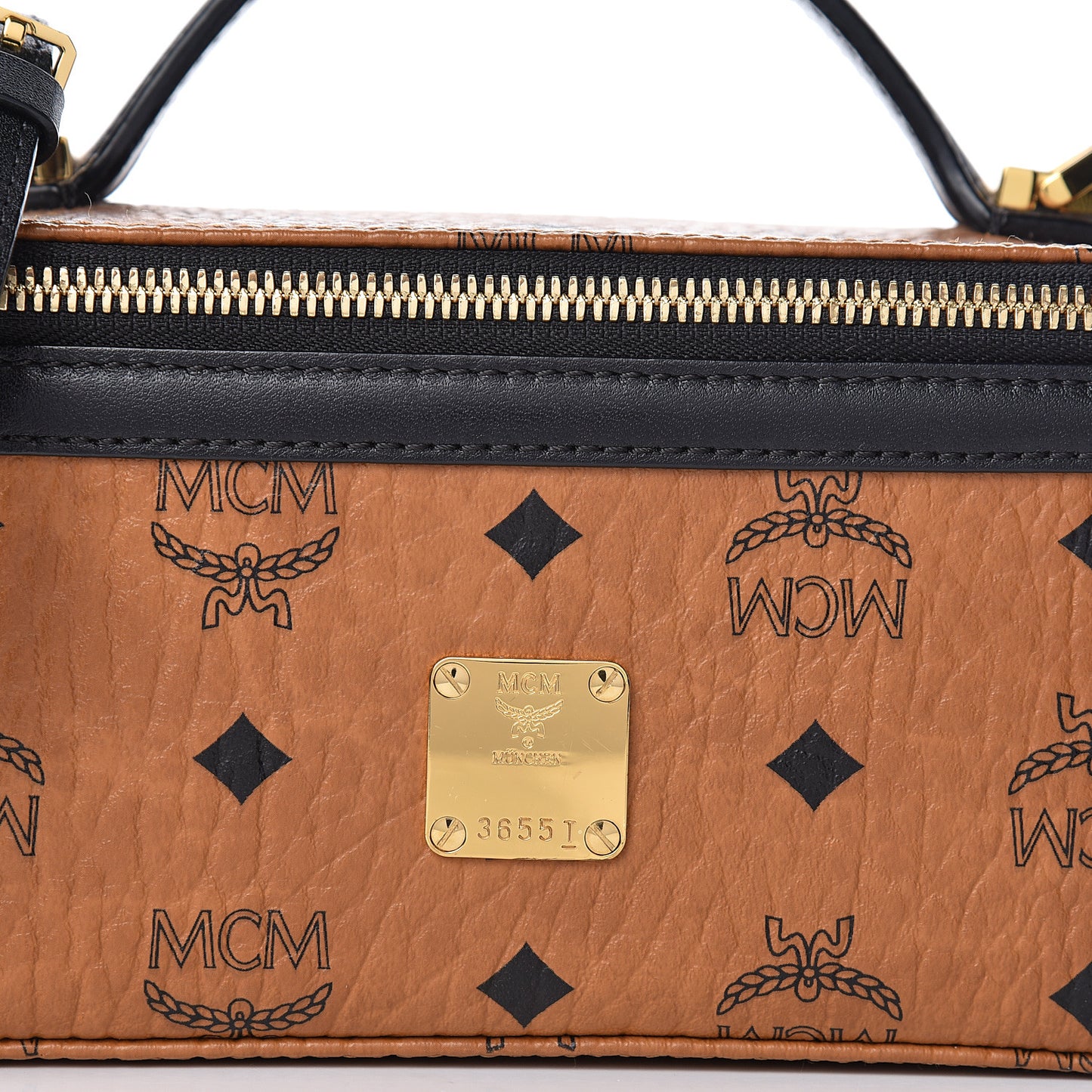 Visetos Vanity Case Cognac Black
