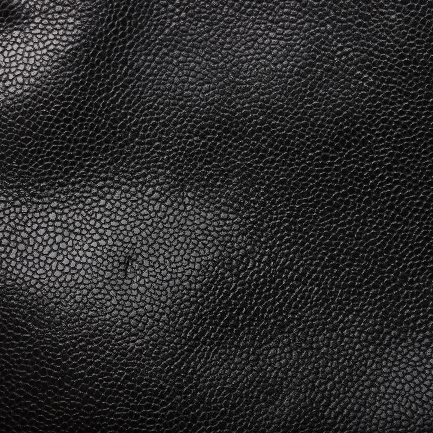 Caviar Logo Shoulder Bag Black