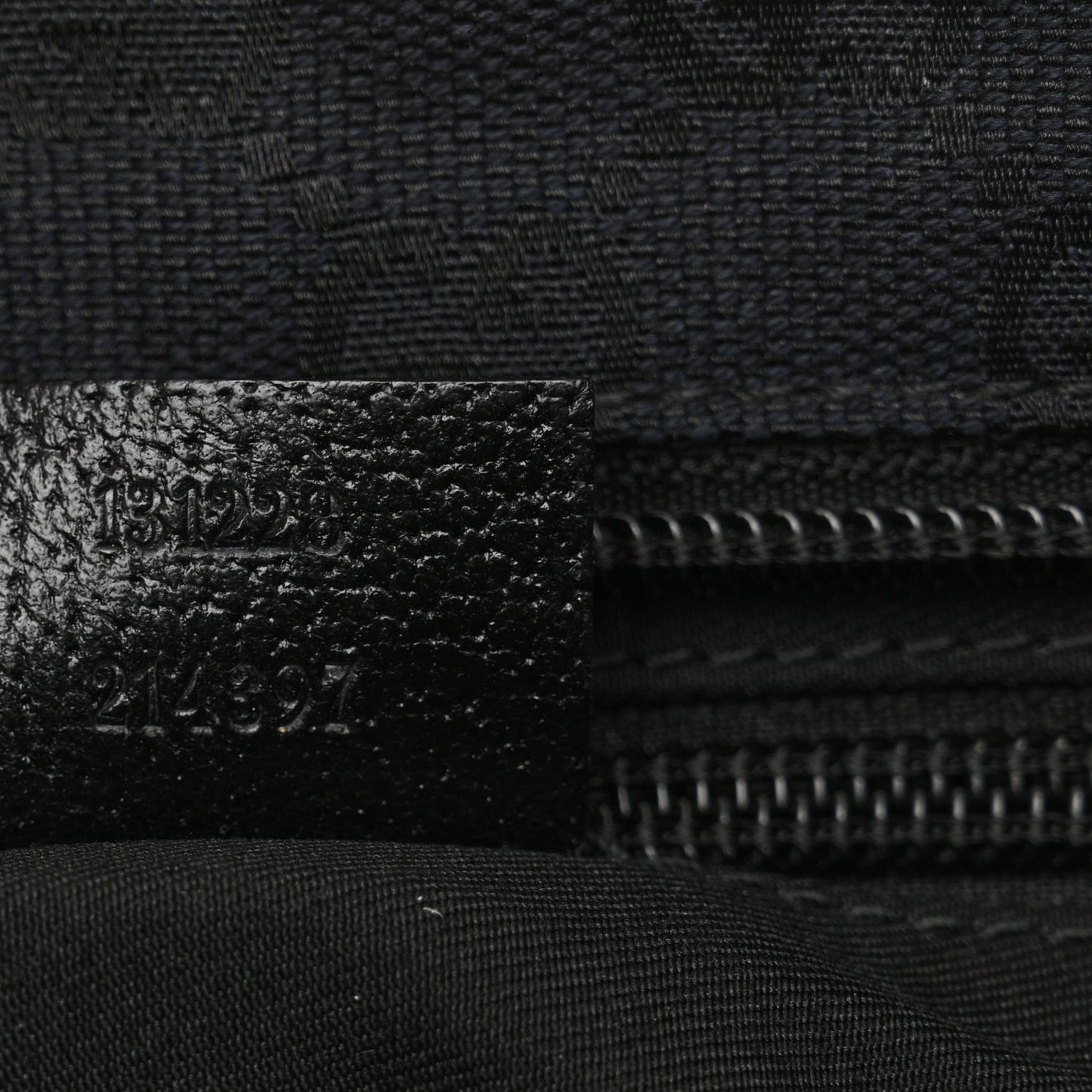 GG Monogram Small Web Handle Bucket Tote Black