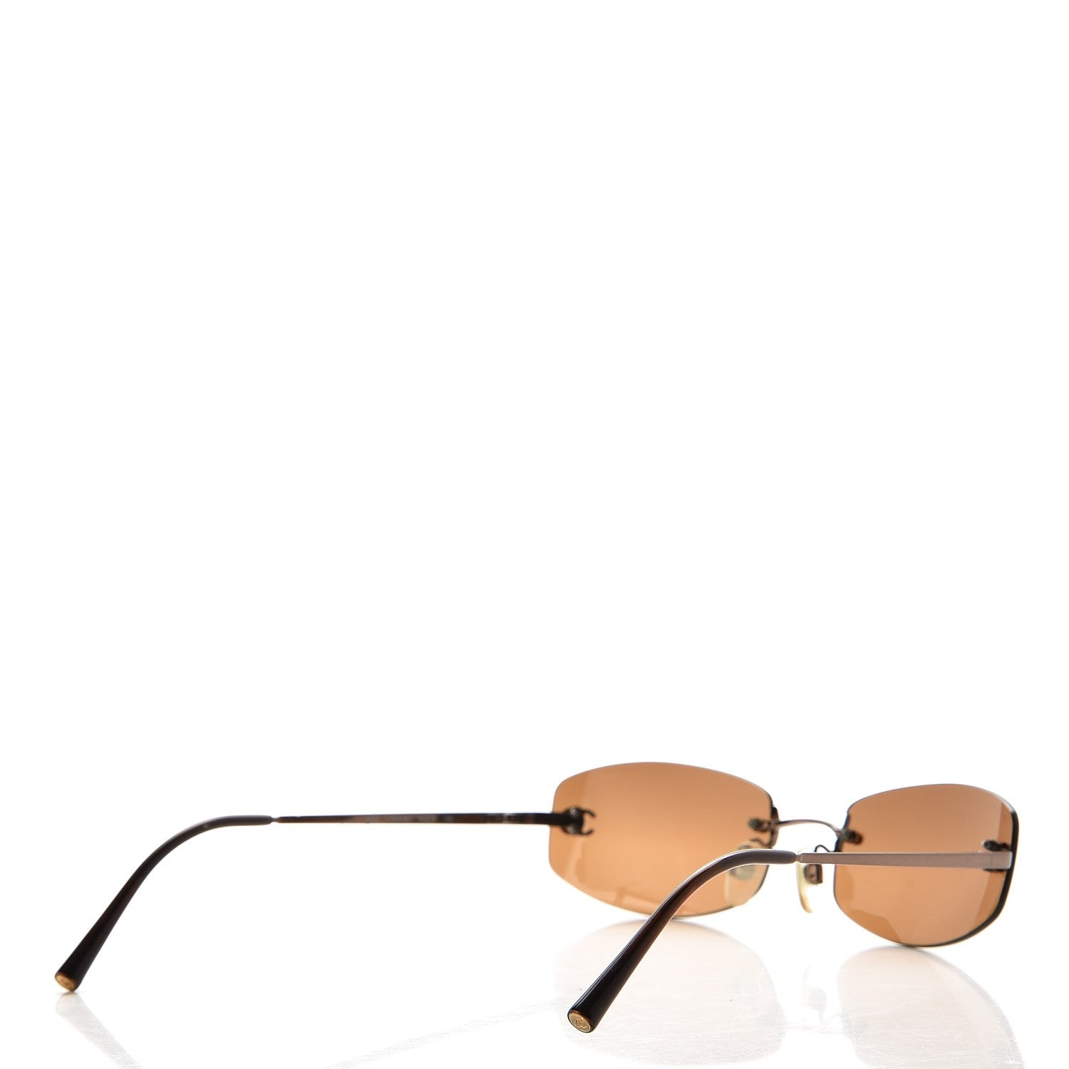 Chanel Rimless CC Sunglasses 204/6U Bronze 4 of 7