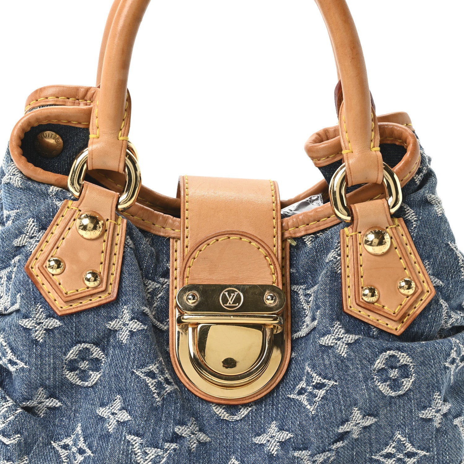 Louis Vuitton Monogram Denim Pleaty Blue 7 of 9