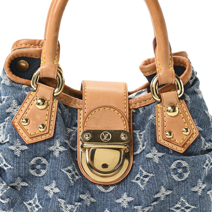 Louis Vuitton Monogram Denim Pleaty Blue 7 of 9