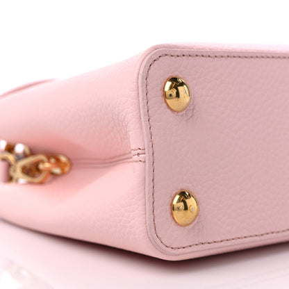Louis Vuitton Taurillon Resin Murano Capucines BB Rose Jasmin 7 of 9