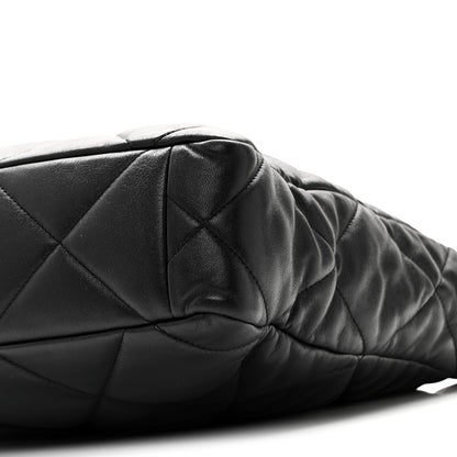 Chanel Lambskin Quilted Chanel 19 Shopping Bag Black 10 of 10