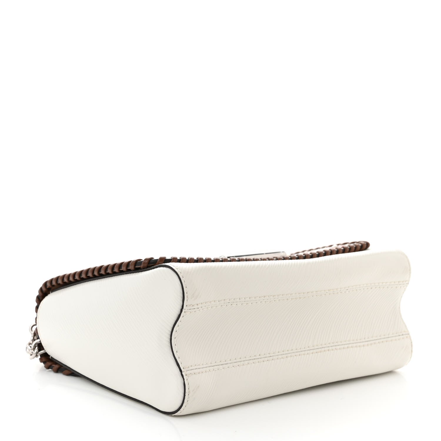 Louis Vuitton Epi Flower Twist Shoulder Bag MM White 5 of 10