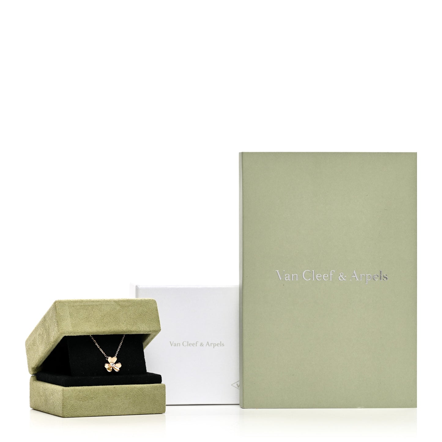 18K Yellow Gold Diamond Mini Frivole Pendant Necklace