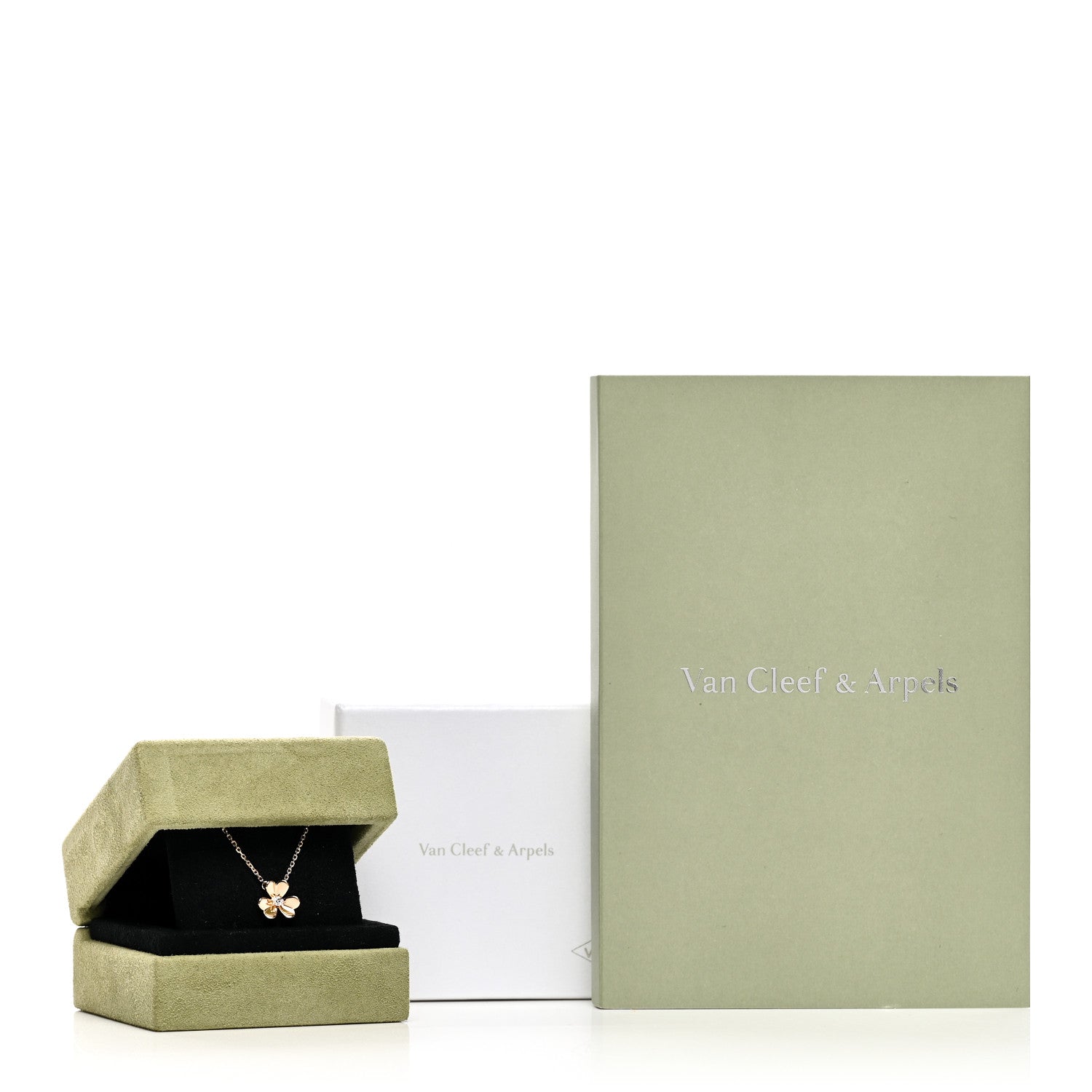 Van Cleef & Arpels 18K Yellow Gold Diamond Mini Frivole Pendant Necklace 6 of 6