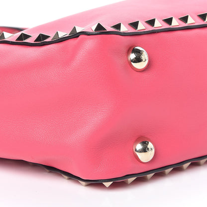 Valentino Garavani Vitello Mini Rockstud Tote Deep Rose 7 of 8