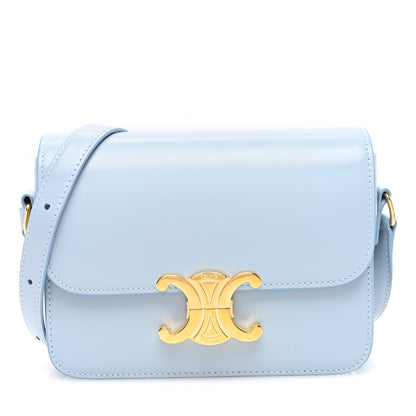 Celine Shiny Calfskin Teen Triomphe Pale Blue 1 of 9