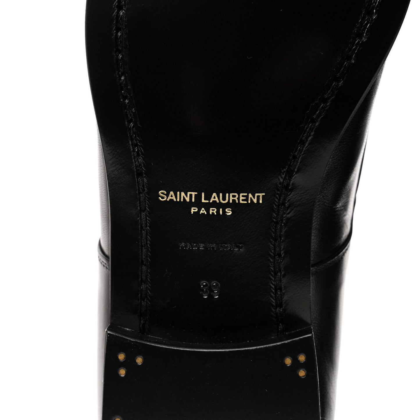 Calfskin Lace Up Derby Shoes 39 Black