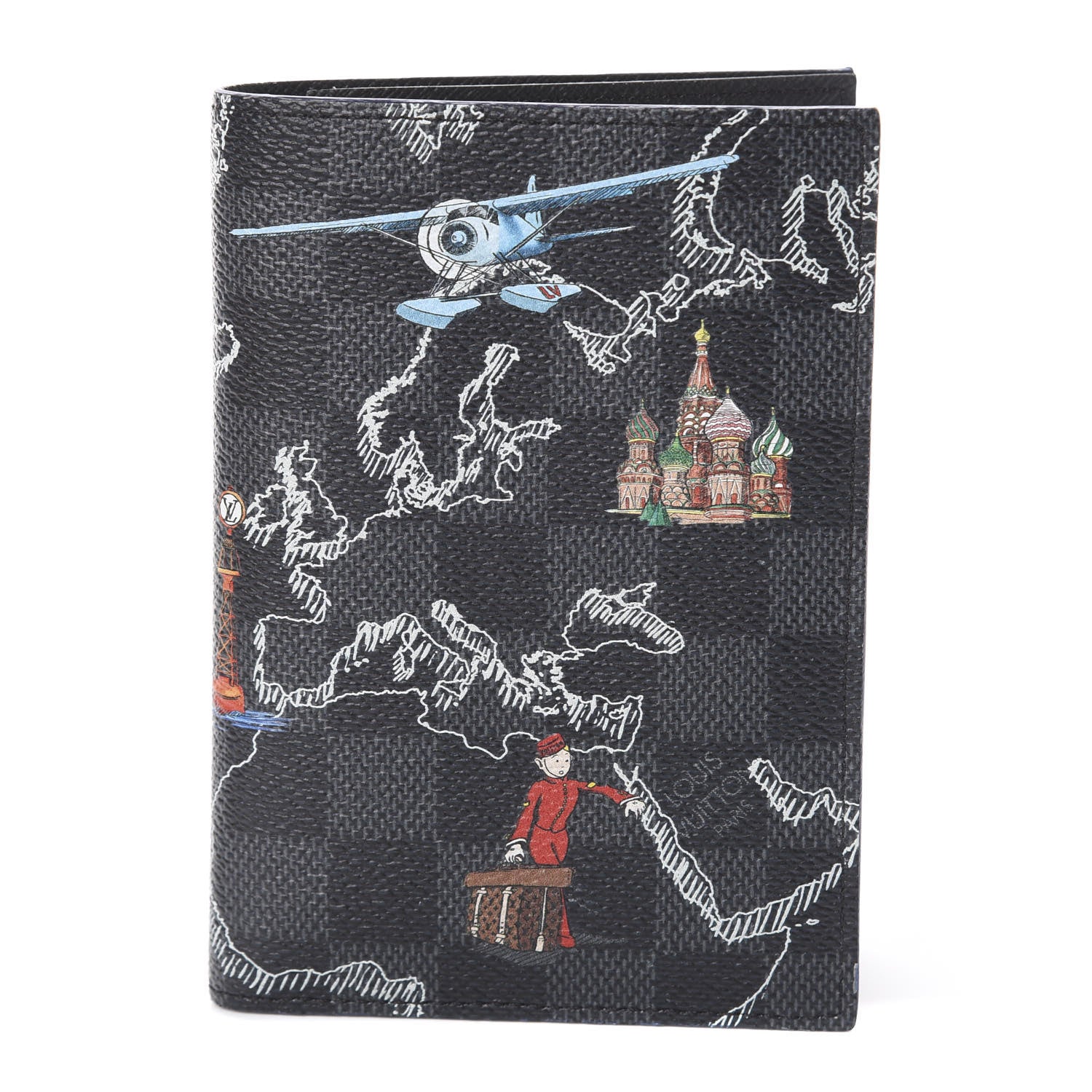 Louis Vuitton Damier Graphite Map Passport Cover 1 of 5