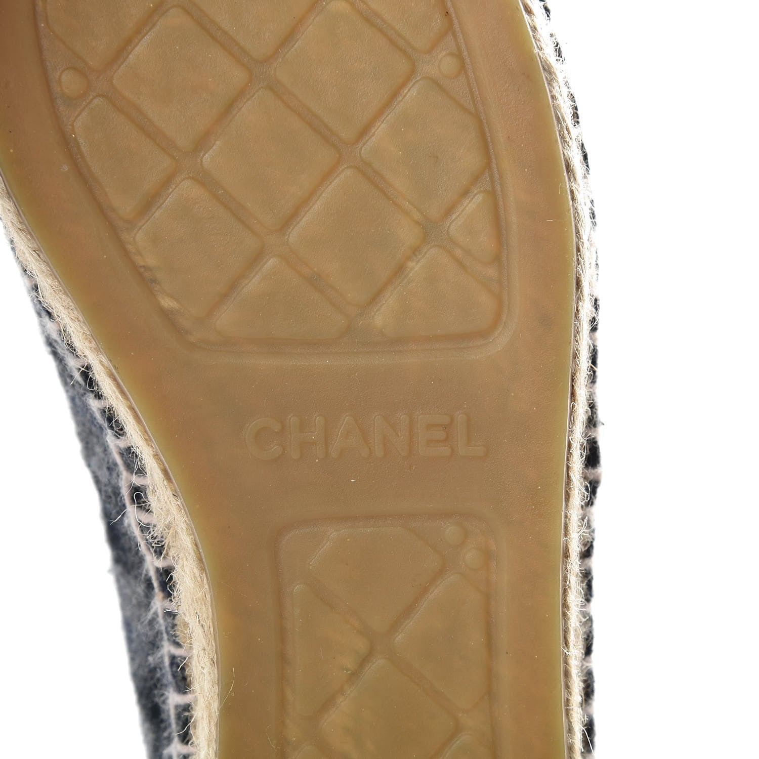 Chanel Flannel CC Espadrilles 38 Dark Grey Black 6 of 8
