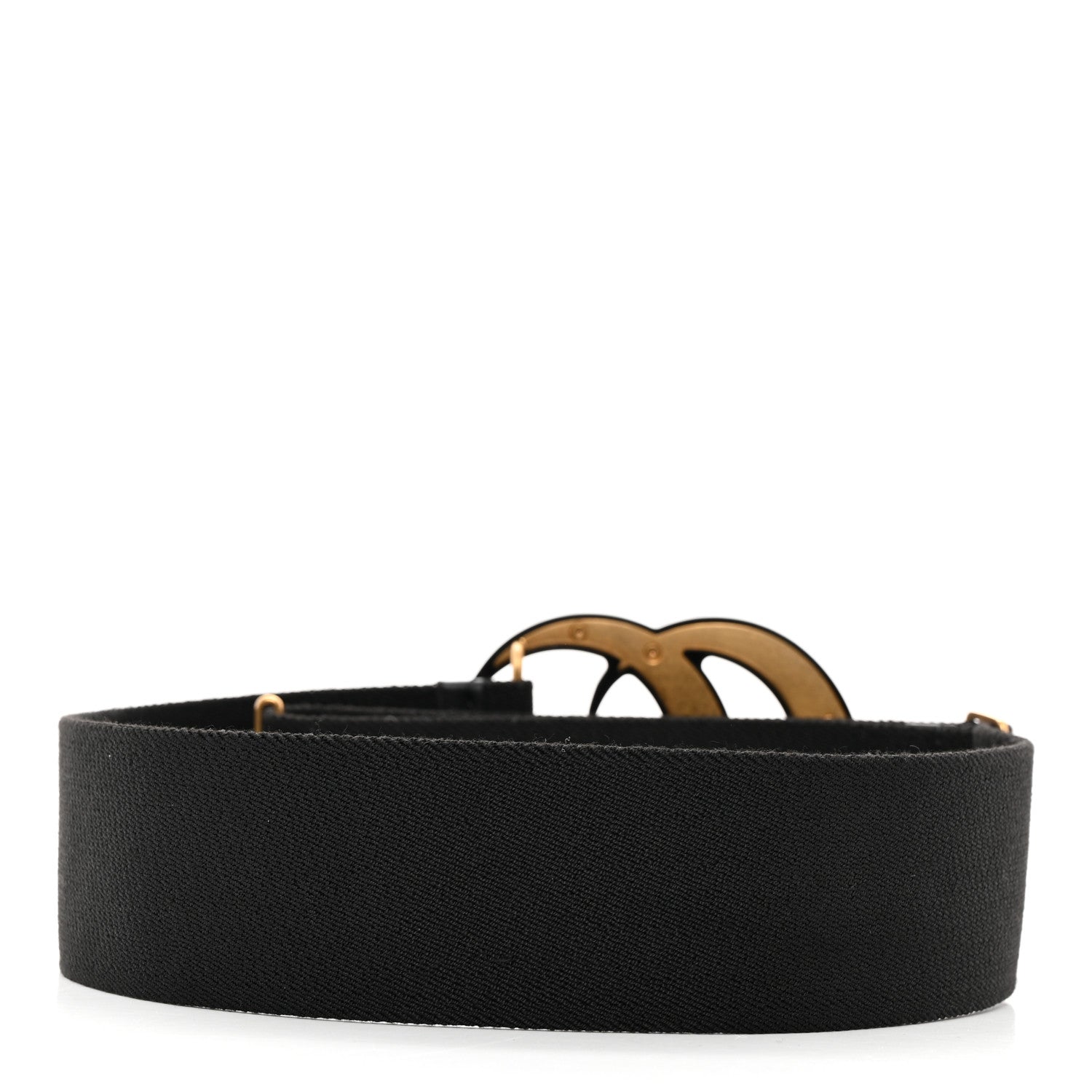 Gucci Elastic Crystal Embellished Plexiglass GG Marmont Belt 100 40 Black 2 of 4