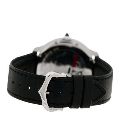 Cartier Stainless Steel Calfskin 36mm Ronde Must de Cartier Quartz Watch 3 of 5