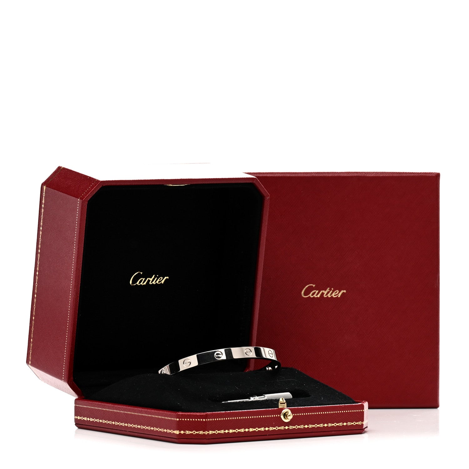 Cartier 18K White Gold LOVE Bracelet 20 5 of 5