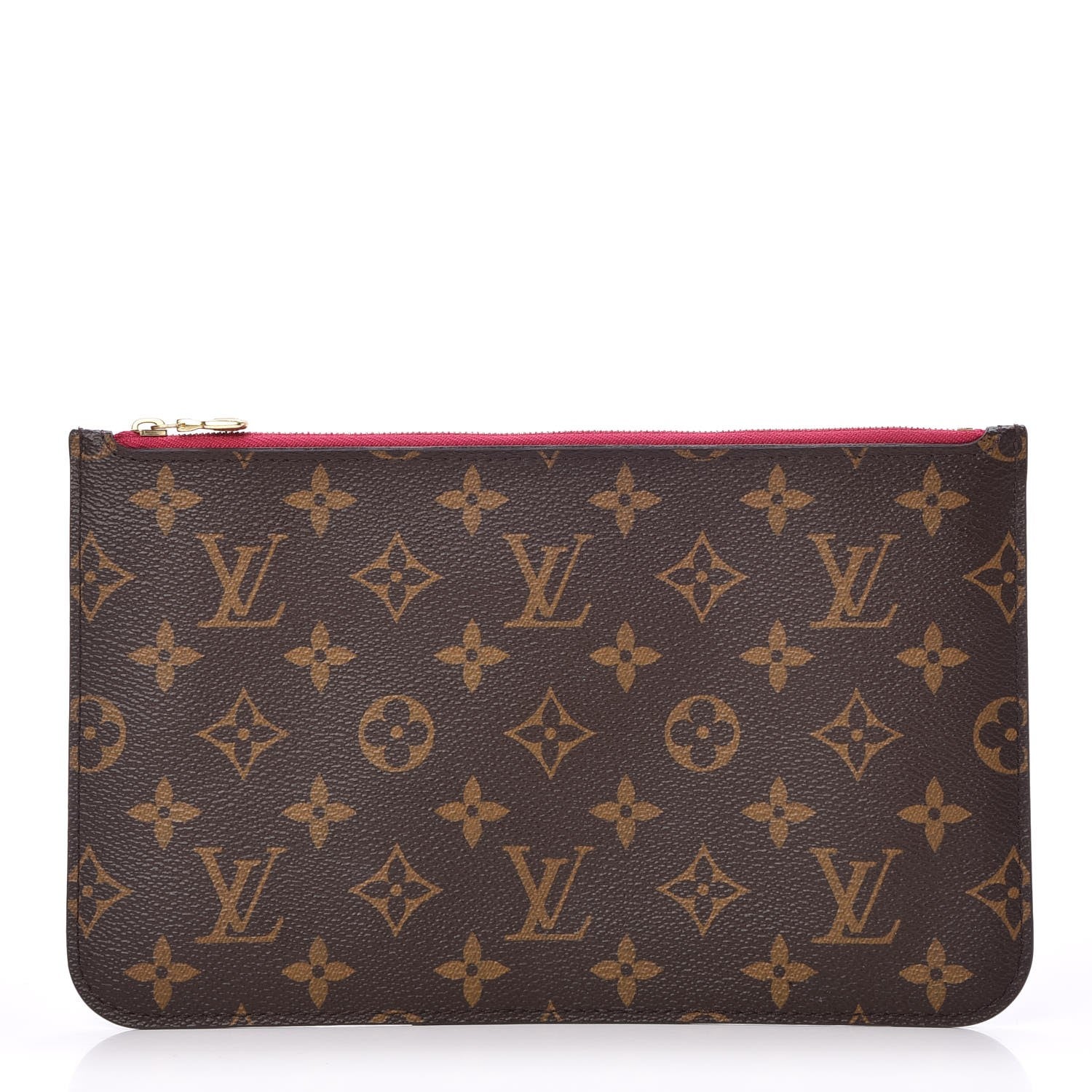 Louis Vuitton Monogram Neverfull MM GM Pochette Fuchsia 1 of 18