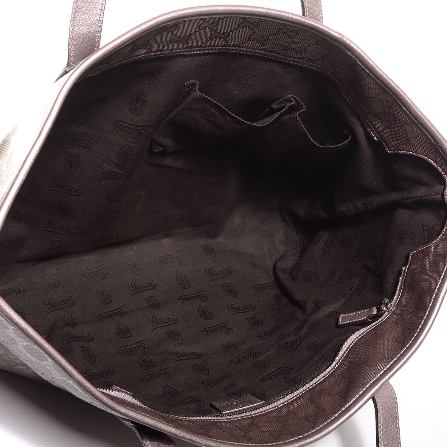 Gucci Imprime Monogram Medium Zippered Shopping Tote Mauve 5 of 7