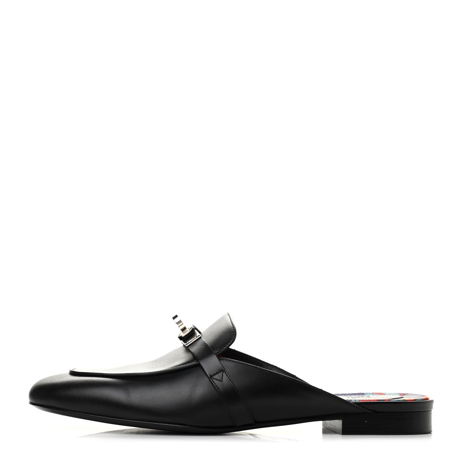 Hermes Goatskin Oz Mules 40 Black 1 of 7