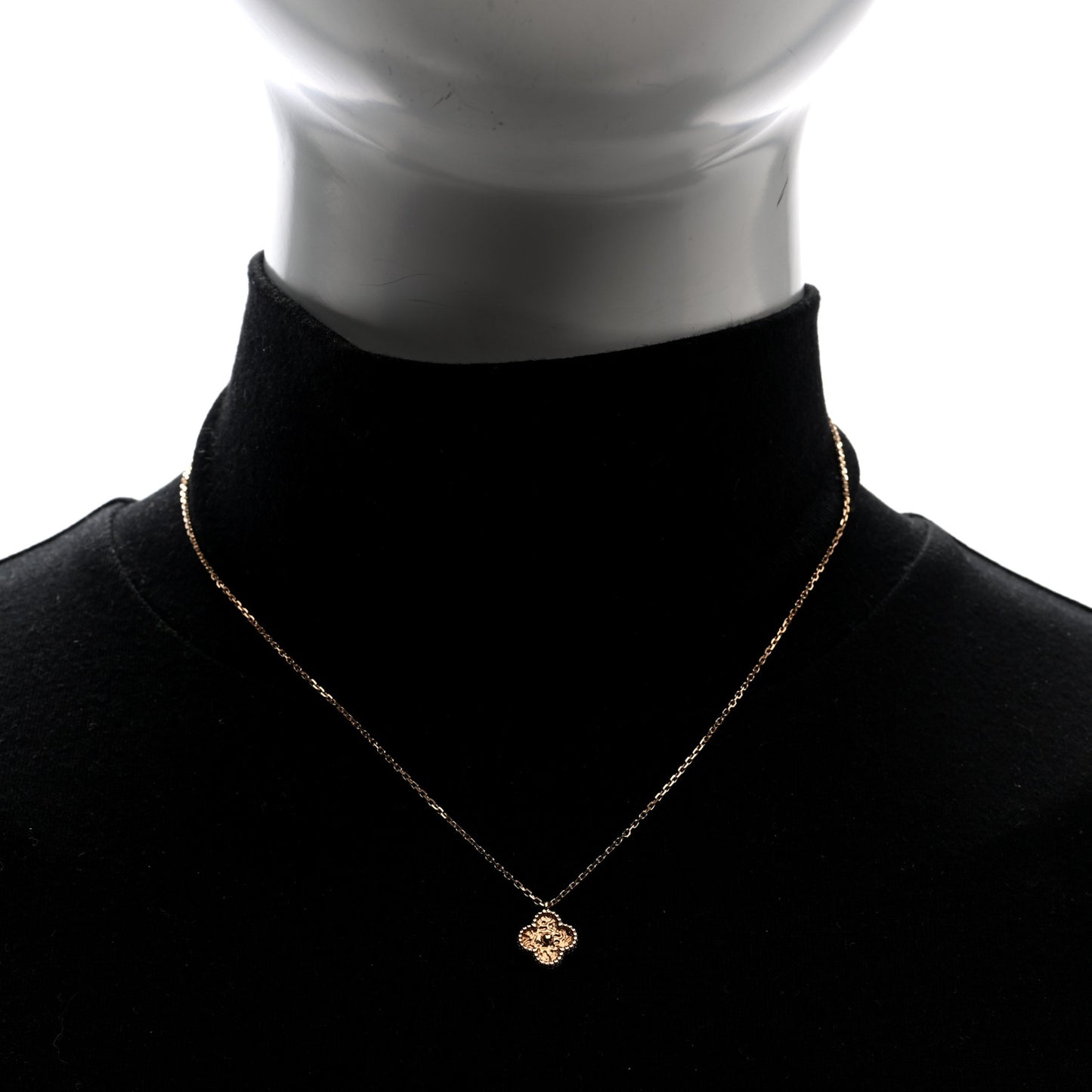 18K Rose Gold Sweet Alhambra Pendant Necklace