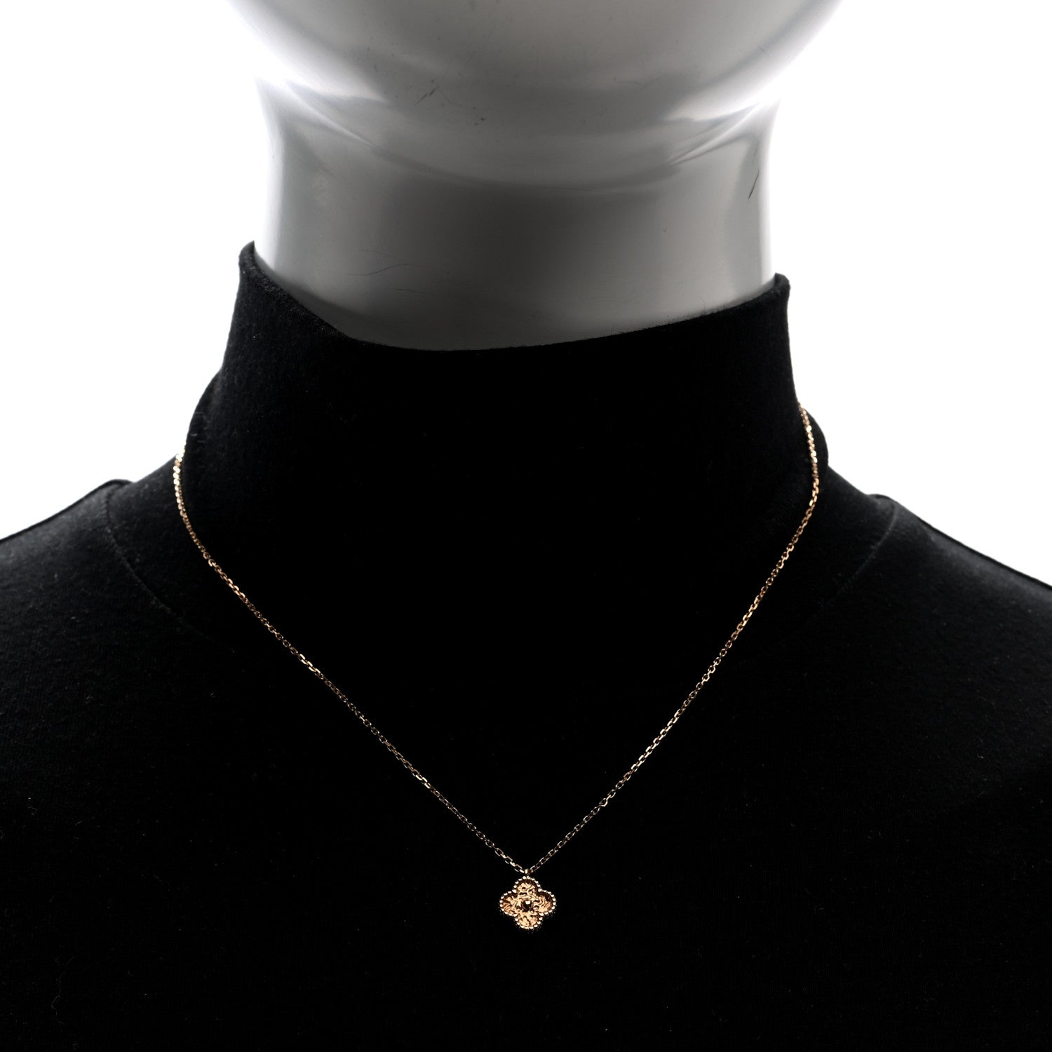 Van Cleef & Arpels 18K Rose Gold Sweet Alhambra Pendant Necklace 2 of 5