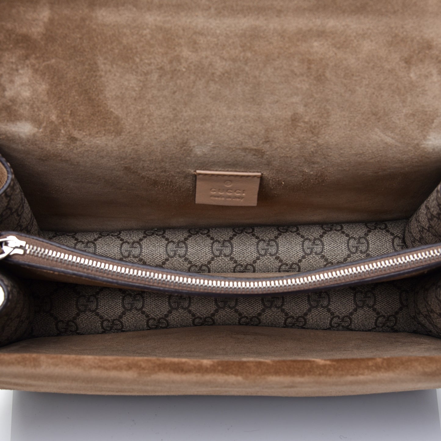 GG Supreme Monogram Small Dionysus Shoulder Bag Taupe