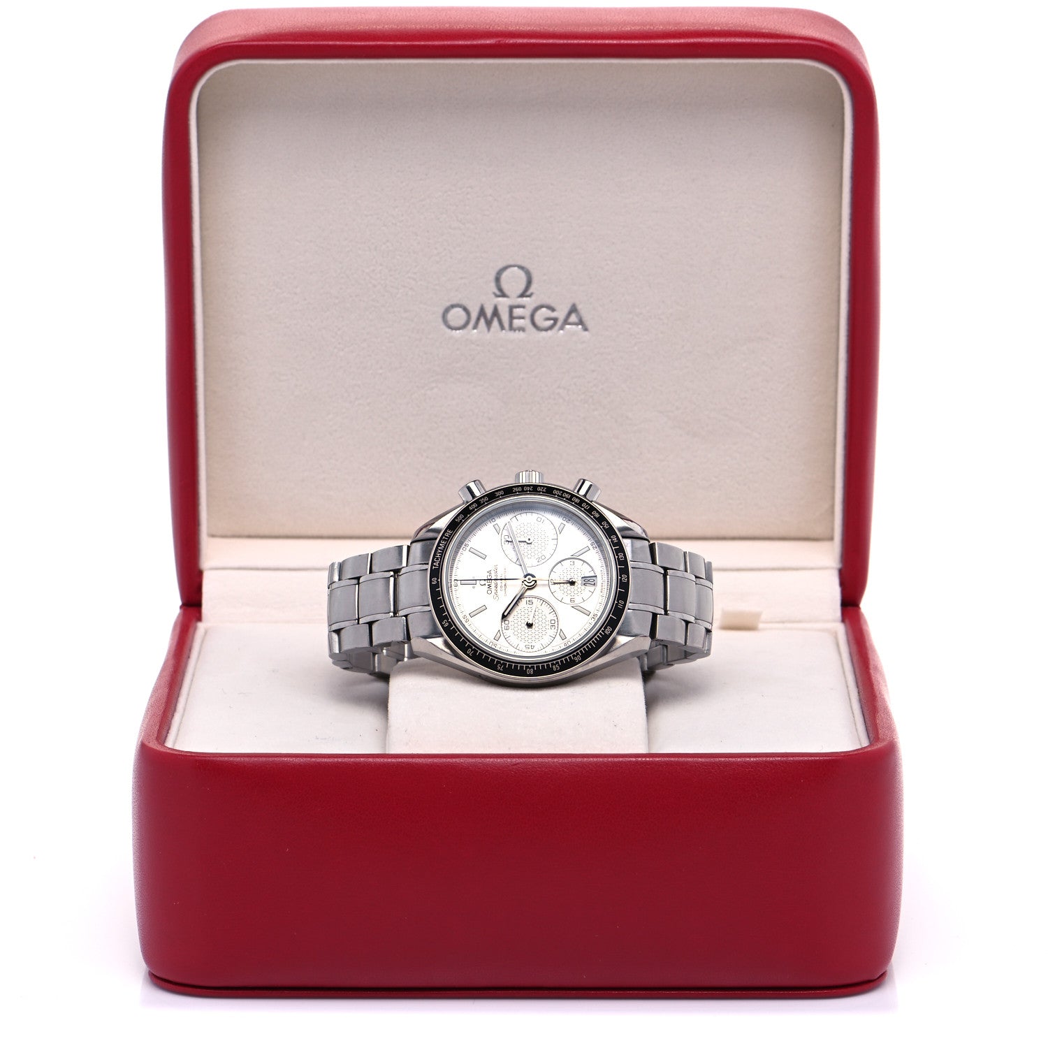 Omega Stainless Steel 40mm Speedmaster Racing Co-Axial Chronograph Automatic Watch White 326.30.40.50.02.001 15 of 16
