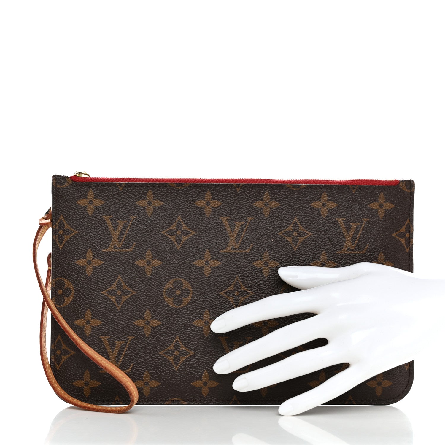 Louis Vuitton Monogram Neverfull MM GM Pochette Cherry 2 of 9