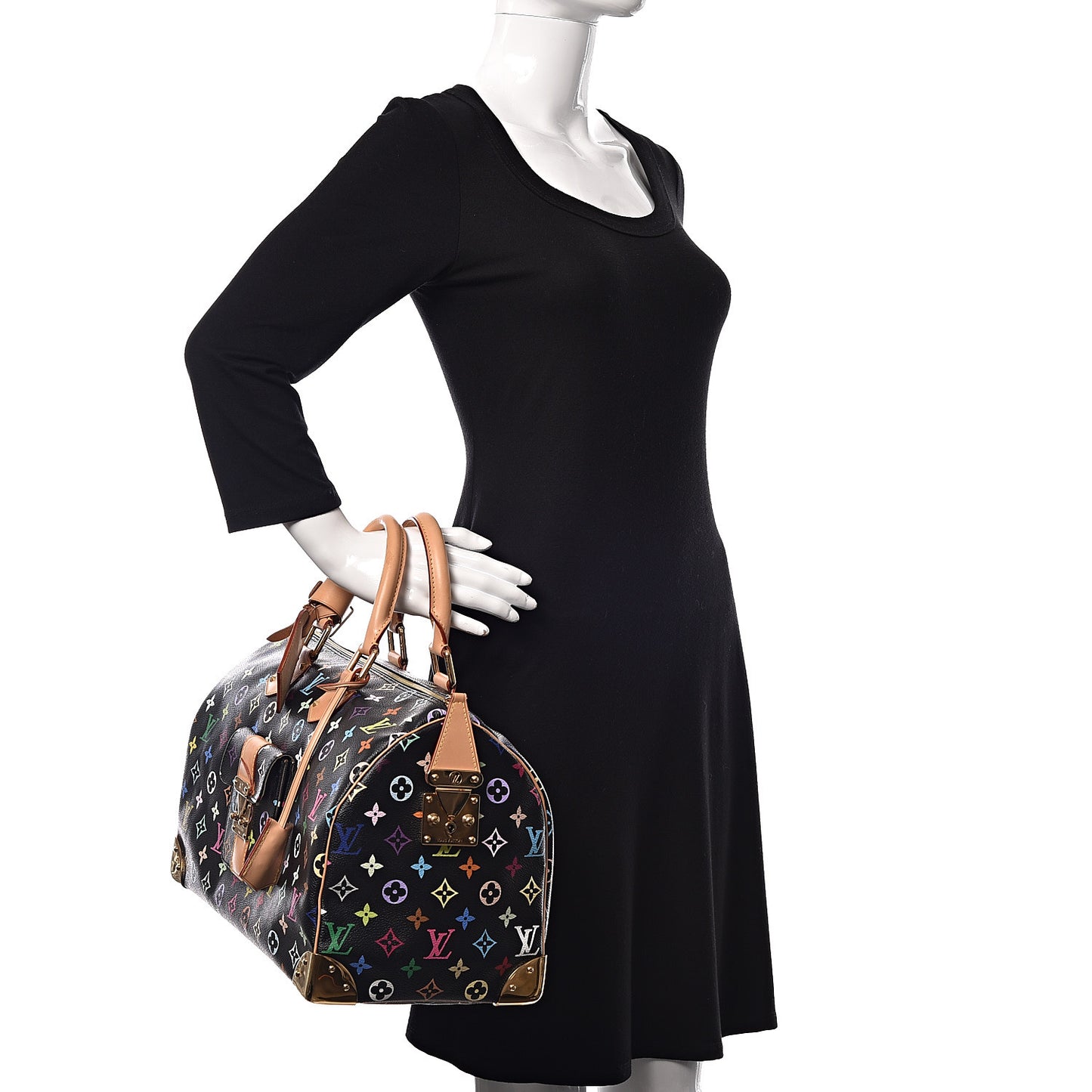 Monogram Multicolor Speedy 40 Black