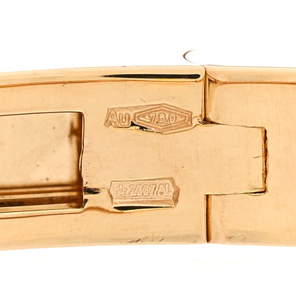 Bulgari 18K Yellow Gold Narrow B.Zero1 Bangle Bracelet S 4 of 5