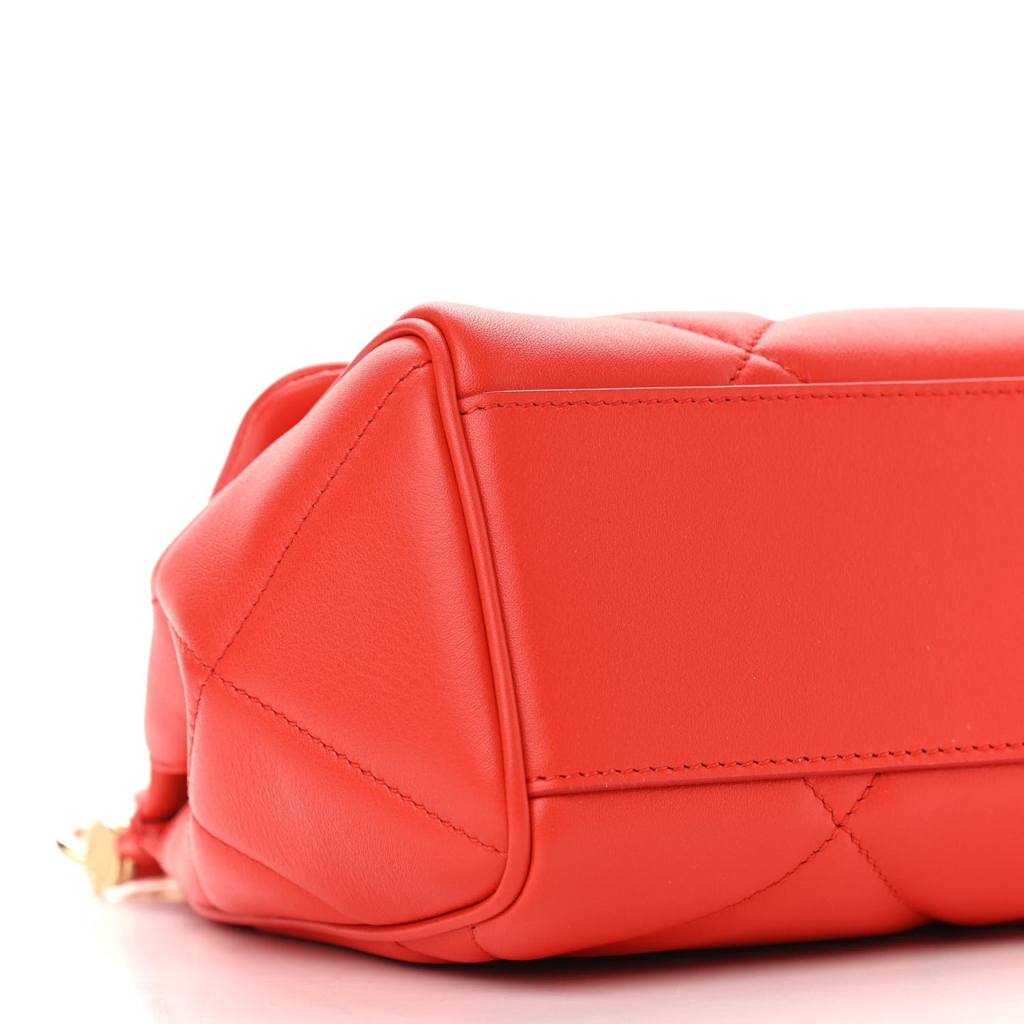 Calfskin Quilted Small Miss Sicily Satchel Red