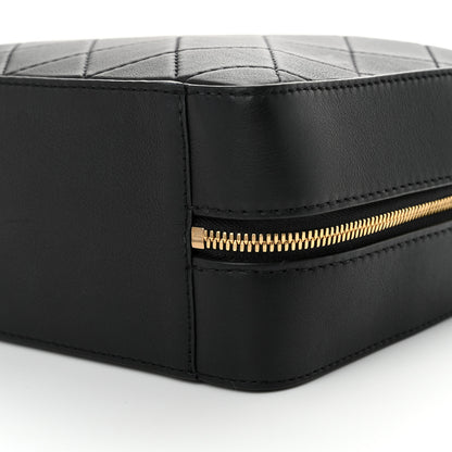 Chanel Calfskin Quilted Travel Kit Vanity Case Black 10 of 11