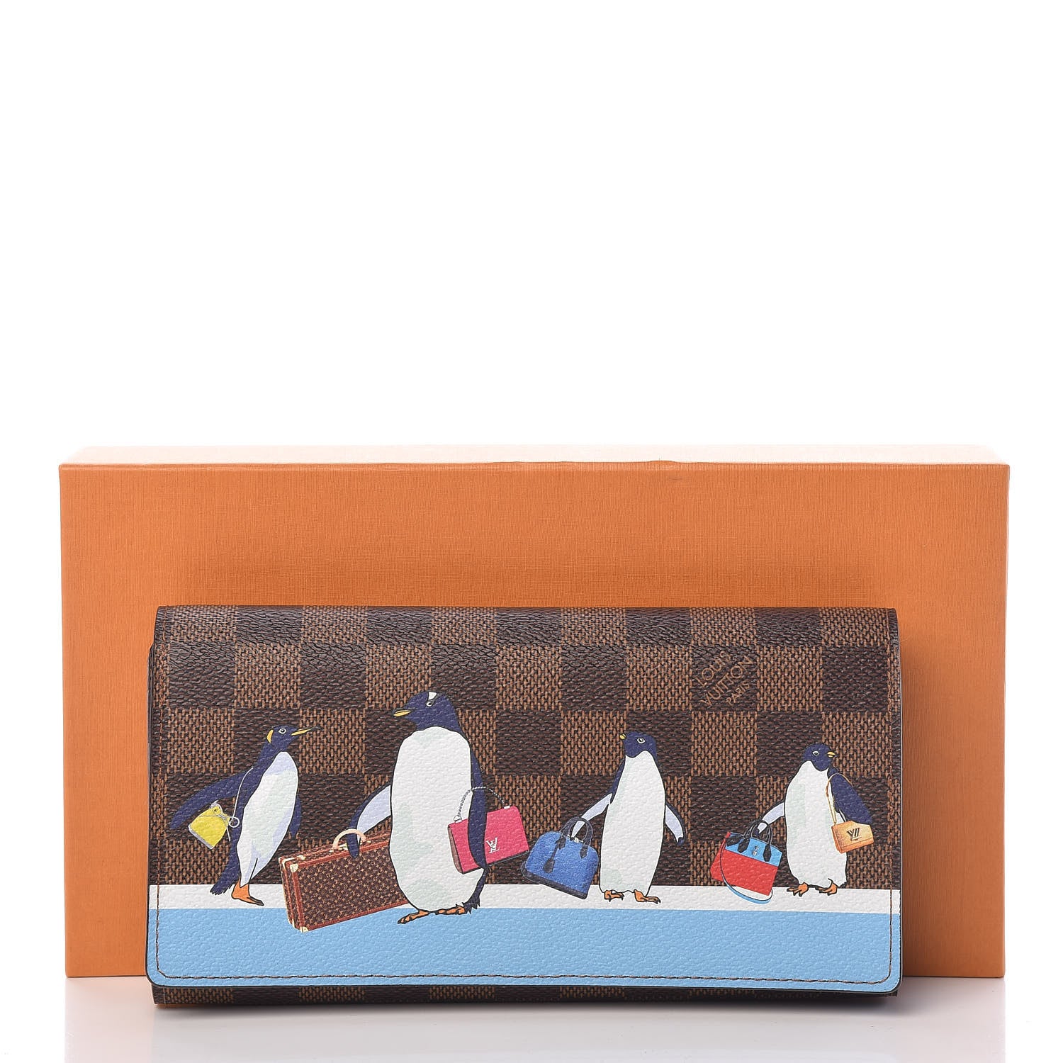 Louis Vuitton Damier Ebene 2017 Christmas Animation Sarah Wallet 7 of 7