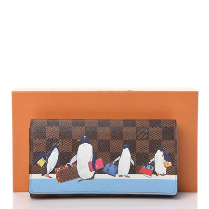 Louis Vuitton Damier Ebene 2017 Christmas Animation Sarah Wallet 7 of 7