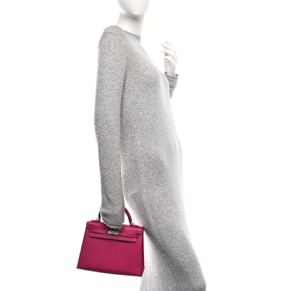 Hermes Epsom Verso Kelly Sellier 25 Rose Pourpre Sienne 2 of 11
