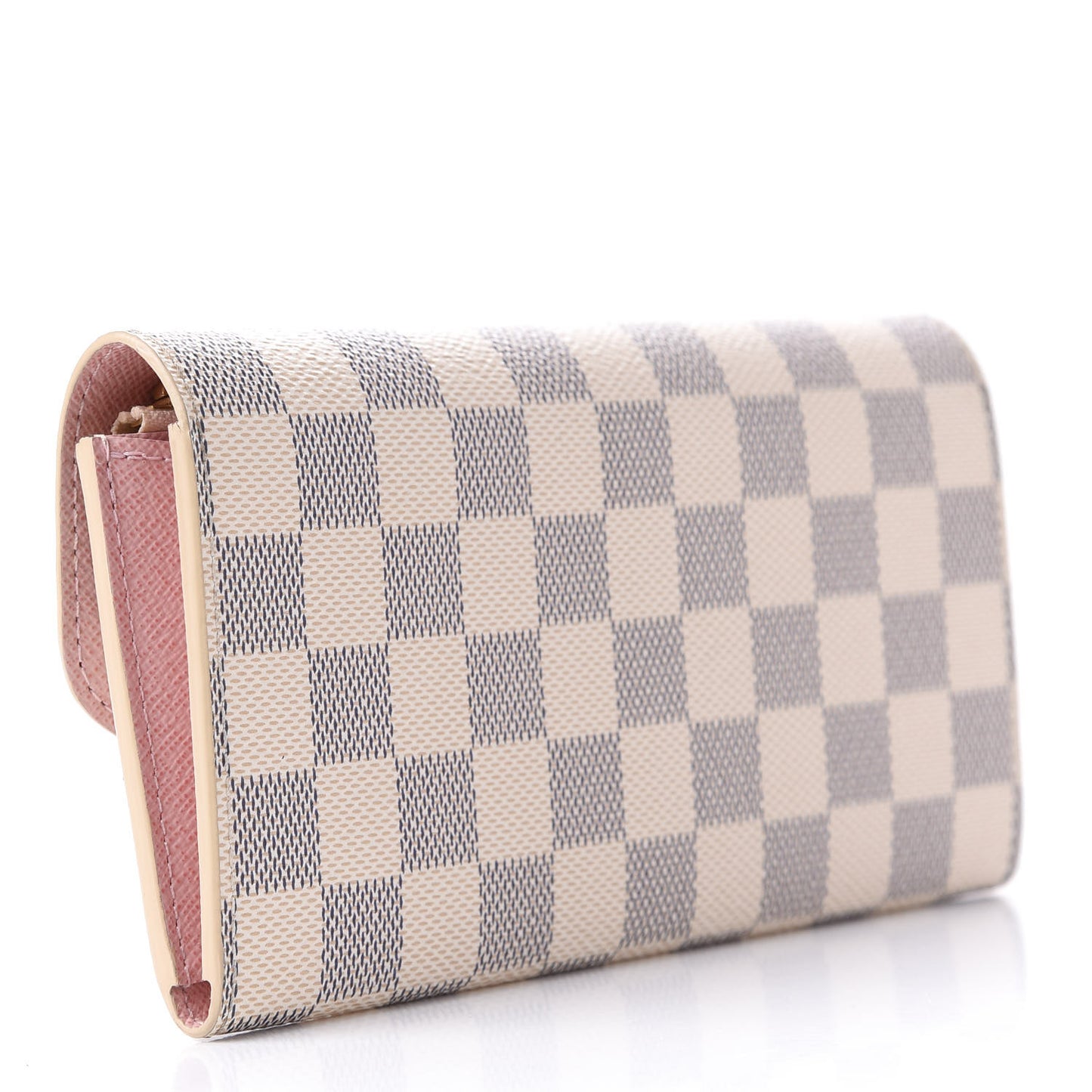 Damier Azur Emilie Wallet Rose Ballerine