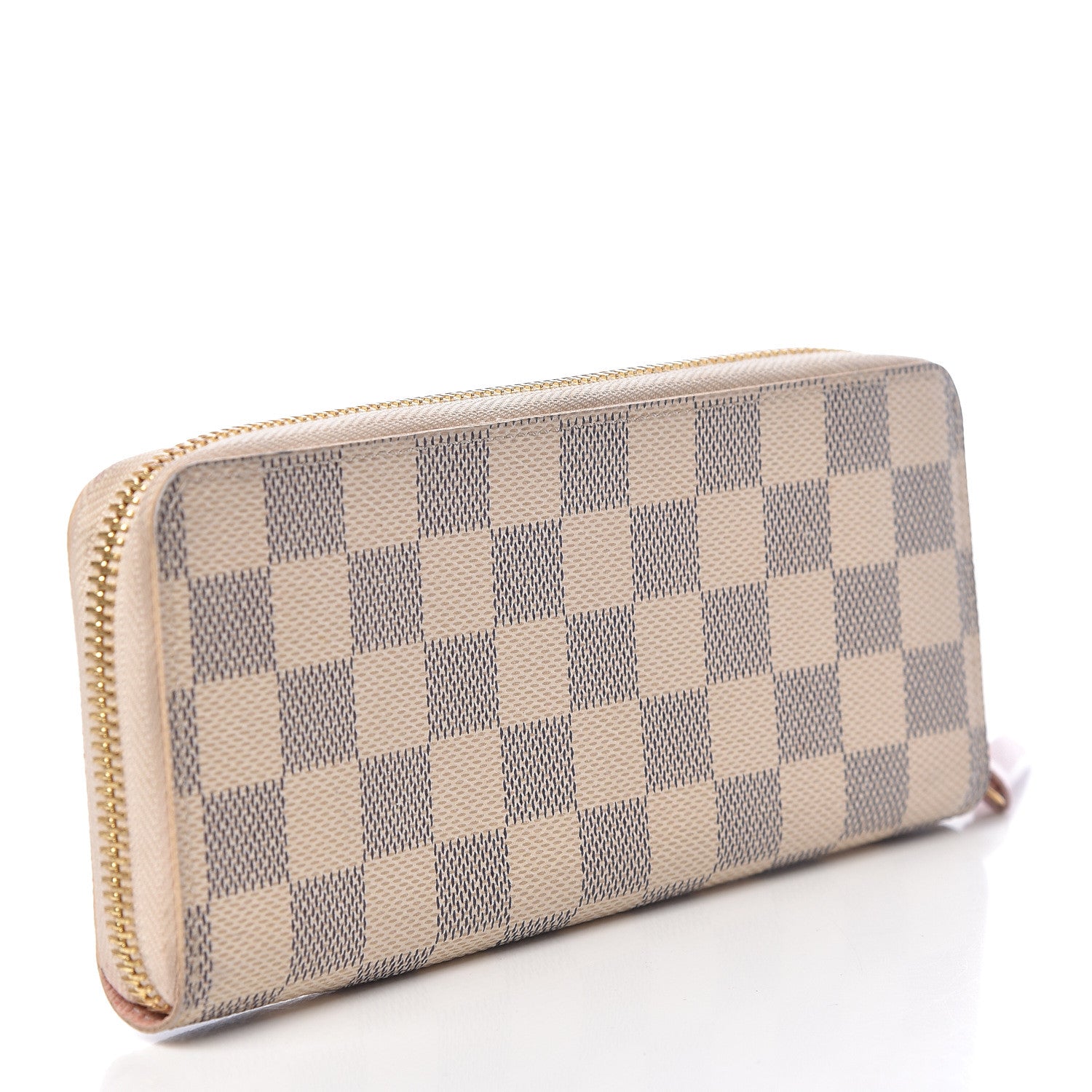 Louis Vuitton Damier Azur Clemence Wallet Rose Ballerine 3 of 12