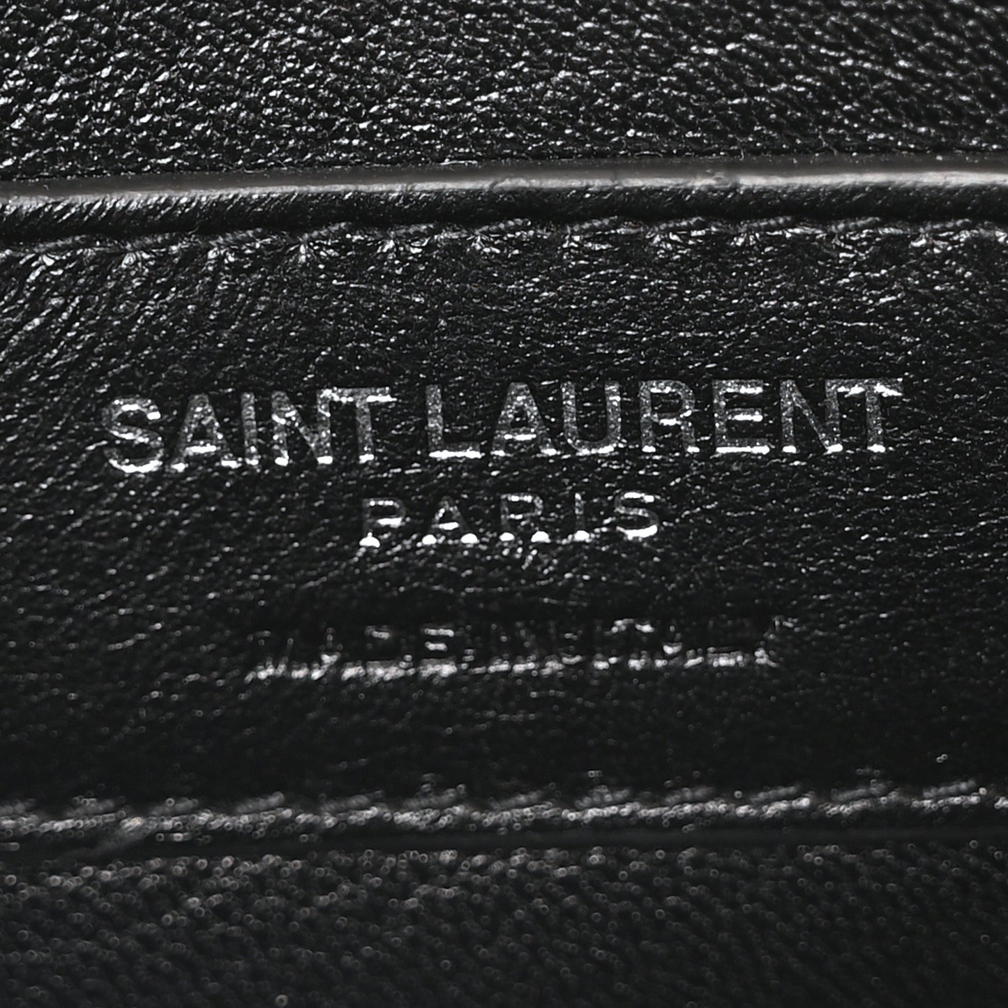 Grain De Poudre Medium Classic Monogram Kate Satchel Porcellana Black